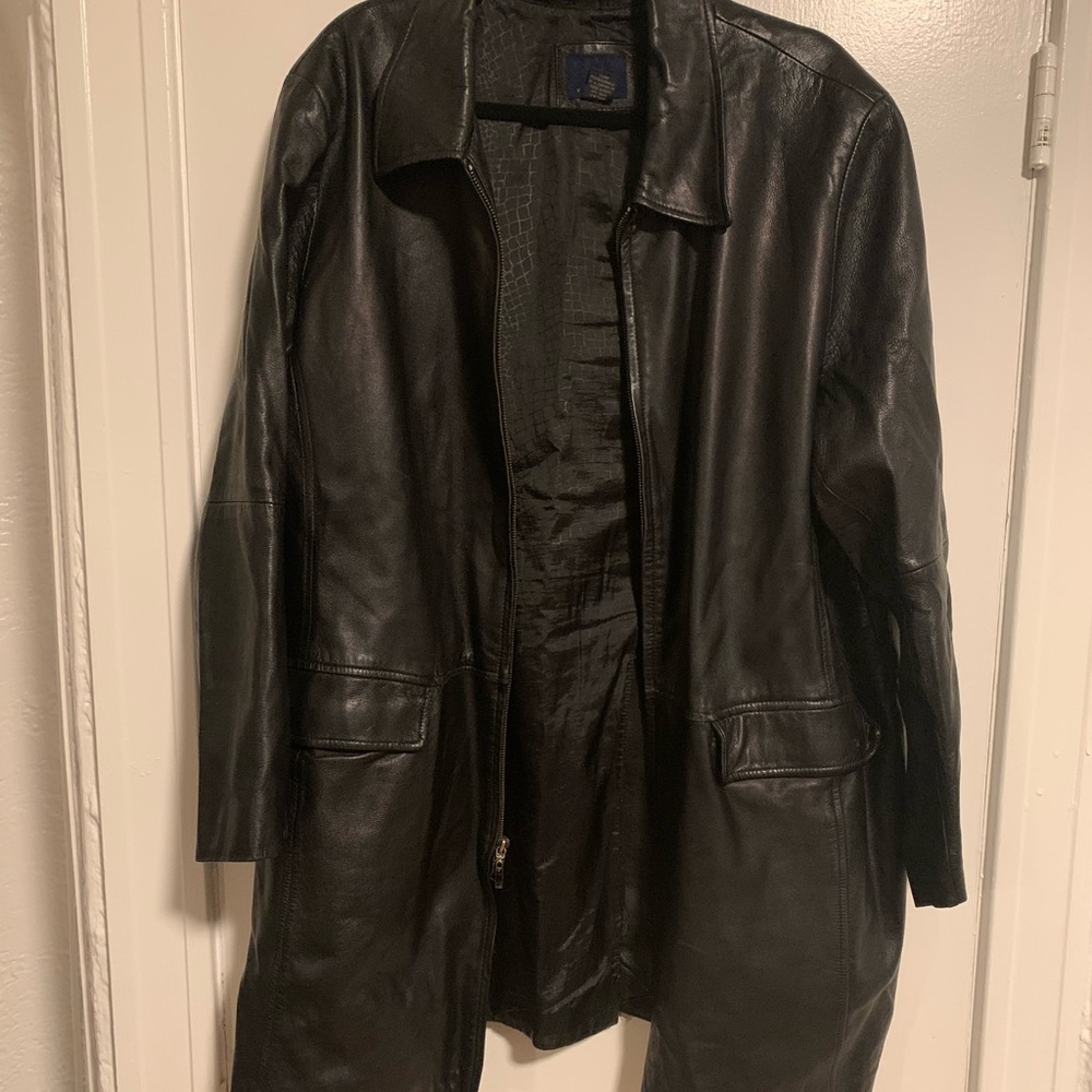 Size 22/24 Lane Bryant Leather Coat